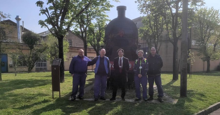Visita dell’Assessore del Comune di Rimini Mattia Morolli alle Officine Trenitalia di Rimini