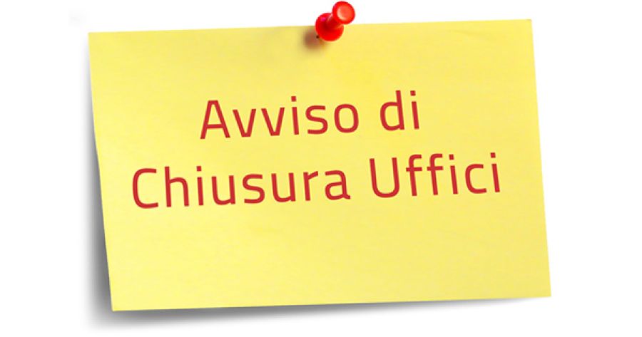 Avviso chiusura uffici