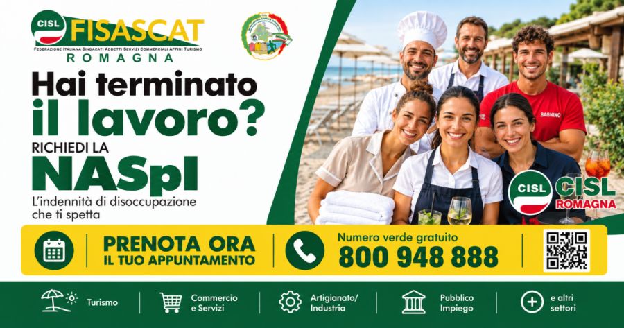 NASpI: come richiedere l’indennità di disoccupazione con CISL Romagna
