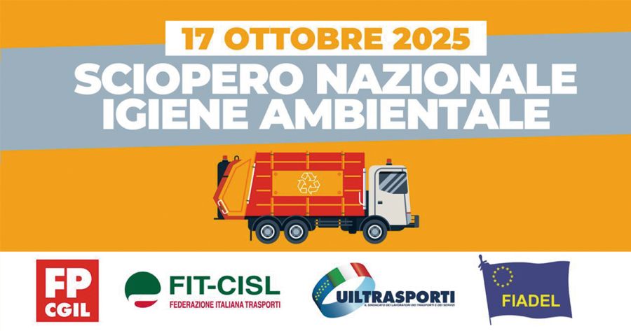 Sciopero Nazionale dei Servizi Ambientali 17 ottobre 2025