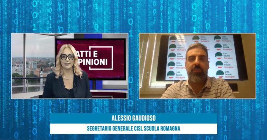 Alessio Gaudioso (CISL Scuola Romagna) a “Fatti e Opinioni”: “Tagli al personale scolastico penalizzano la Romagna”