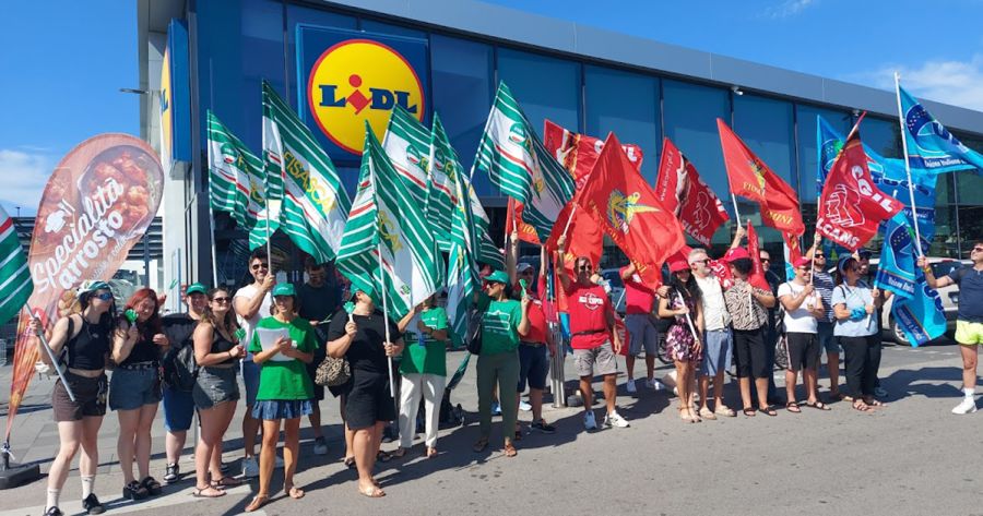 Sciopero Lidl: adesione record, presidi a Rimini e Savignano