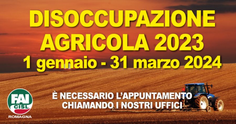 Disoccupazione agricola 2023