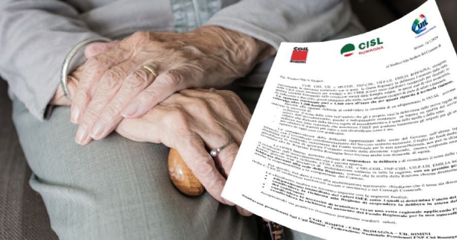 Protesta contro l’aumento delle rette nelle case protette